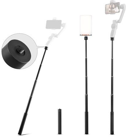 ZHIYUN Gimbal Einbeinstativ 29 für Gimbal Stabilizer, 1/4 Zoll Einstellbarer Selfie Stick, für DJI OSMO 6/ OM5, ZHIYUN CQ5 Smooth 5S/ 5/ Q4/ Q3, GoPro Vlog Pocket