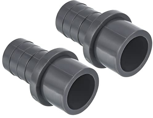 PATIKIL UPVC Réducteur Tuyau Raccord 32mm OD 25mm Barbelé, 3 Paquet Droit Accouplement Adaptateur Connecteur, Gris