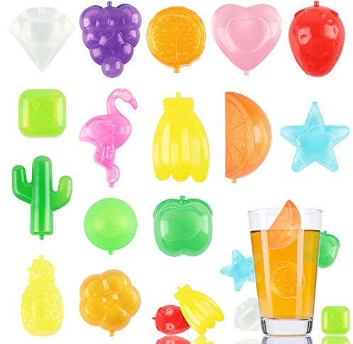 Cubetti di Ghiaccio Riutilizzabili, XiXiRan 30 Sostituto del Cubetti di Ghiaccio in Plastica, per Bevande Cocktail Colorati, per il Raffreddamento Della Conservazione Degli Alimenti da Picnic