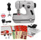 Miraculous Ladybug - Marinette's Mini Sewing Machine for Beginners and Kids, Dual Speed Portable Machine Fabric, Black Mannequin, Superhero Mask Cutouts, and Foot Pedal (Wyncor)