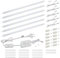 da LIGHT LED Unterbauleuchte mit Schalter 8.5W 760LM 3000k Warmweiß Lichtleiste Küchenlampe Vitrinenbeleuchtung Schrankbeleuchtung mit 6x26cm Stripes für Küche Schrank Erweiterbar durch Stecksystem