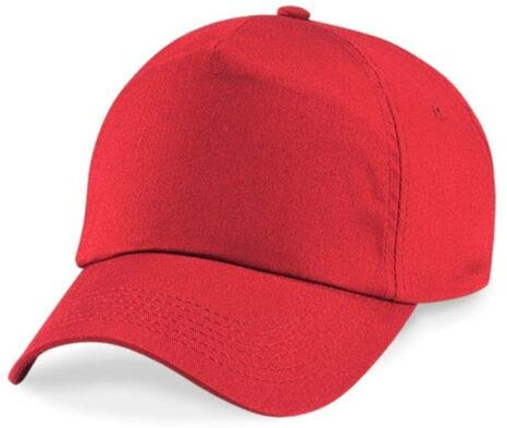 Listers Schoolwear Kids Plain Baseball Cap Girls Boys Childrens Hat School P.E. Summer Sun Hat 50 UPF Adjustable - Black - White - Red - Blue - Yellow