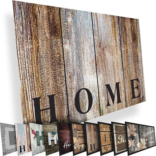 Valia Home Fußmatte 40x60 cm – Schmutzfangmatte für Innen & Außen, rutschfest mit hoher Saugkraft – vielseitige Designs, ideal für Haustür, Eingangsbereich, Flur & Balkon