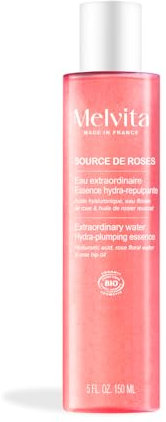Melvita - Eau Extraordinaire - Essence Hydra-Repulpante Source de Roses - Water Boost - Micro Acide Hyaluronique - Hydratation Intense - Peau Éclatante - 150 ml