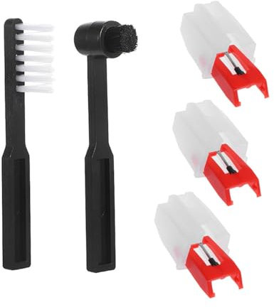 LLLmhuaa Plattenspielernadel und Bürste für Phonographen, Plattenspielernadel für Plattenspieler, Nadelersatz