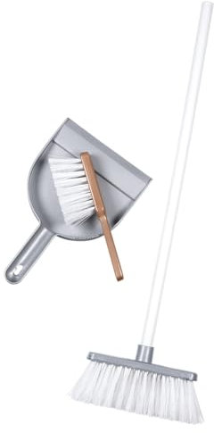 Smoby Reinigungs-Set - Putzset für Kinder - Spielset mit Besen, Handfeger und Kehrschaufel - Rollenspiel Reinigungsset, für Kinder ab 3 Jahren