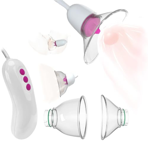 Nippelsauger und Pussy Pump mit 5 Saugmodi und 2 Vibrationsmodi OnundOn 2-in-1 Brustwarzen Stimulator für Sie Klitoris- und Vagina-Sauger Sexspielzeug für Frauen