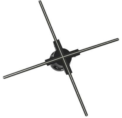 3D Hologram Projektor Fläkt Wifi 80cm LED-skylt Företag Reklam Logo Ljus Holografisk lampa Projektor Stöd Skarvning Livfulla bilder