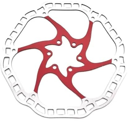 Cykelbromsskivor 120 140 160 180 mm rostfritt stål hydraulisk bromsrotor MTB vägcykel, skivbroms med T25-bult (röd 160 mm)
