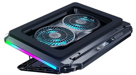 Base di raffreddamento per notebook con 15 flussi d'aria overclocking design a basso rumore universale per laptop da 15 a 21 pollici base di raffreddamento leggera
