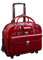 McKlein, W Serie, Rosenville, hochwertiges Rindsleder, 15 Zoll (38,1 cm) Leder, zum Durchfliegen, Checkpoint-freundlich, patentiert, abnehmbar, mit Rollen, Rot (96646)
