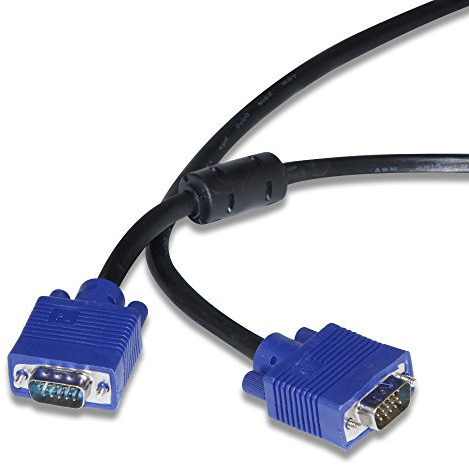 Inca IVGA-VGA-kabel 15 pt-VGA-kabel, VGA D-Sub, VGA D-Sub, Manlig, Koppar, Färg: Svart