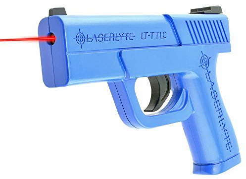 LaserLyte LT-TTLC Laser Trainer Pistol Compact Glock 43 with Realistic Size, Weight, Feel and Resetting 5.5lb Trigger Pull for Accuracy and Recoil Training