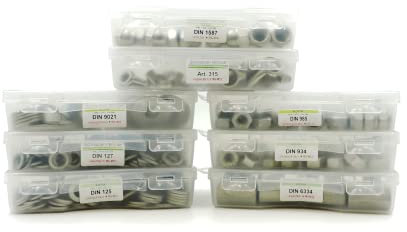 Sortiment Flügelmuttern Edelstahl A2 ähnlich DIN 315 M3 bis M12 Set 60 Teile