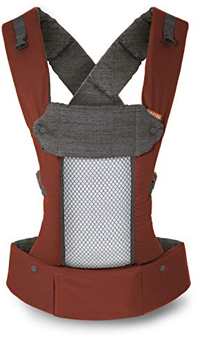 Beco 8 Mochila Portabebés Híbrida - Frontal y Ergonómica Con Asiento Ajustable - Canguro Para Bebés de 3,2 a 20 Kilos (Oxido)