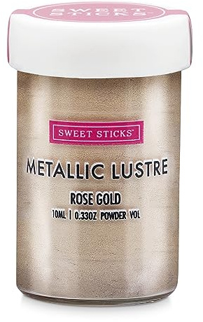 Sweet Sticks Edible Metallic Lustre Dust 4g Rose Gold