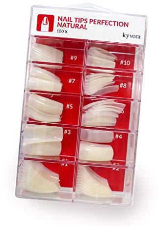 100 Pièces Faux ongles, capsules qualité professionnelle, Naturel, pour nail art, manucure, flexible