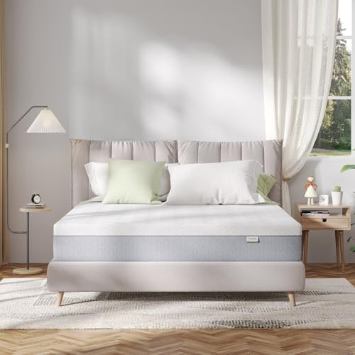 Novilla Queen Mattress, 10 Inch Gel Memory Foam Queen Size Mattress for Cool Night & Pressure Relief, Medium Plush Bed Mattresses, Bliss