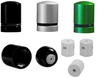 Flying Horse Workshop Magnetische Nano-Geocache-Behälter, schleichend, wasserdicht, Micro-Cache-Camouflage-Set,Silber, Camouflage-Set und 4 wasserdichte Papier-Holzrollen im Lieferumfang enthalten