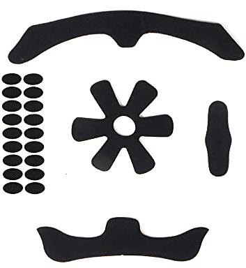 PAXLAMB Skumstoppningskit, huvudskyddsfoder, inre skyddsdynor, cykel, reservdyna, kudde, matta, set för scooter, skateboard, cykel, motorcykel, cykling, sporthjälmar (svart, 8 mm, 4 st)