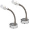 CamperXlite 2er Pack 2W Leselampe DC12V Wohnmobil Flexible Schwanenhals Dimmbar Leselampe Wandmontage mit 18W USB Schnellladegerät LED Leseleuchte für Boot Wohnwagen Van Yacht 3200K