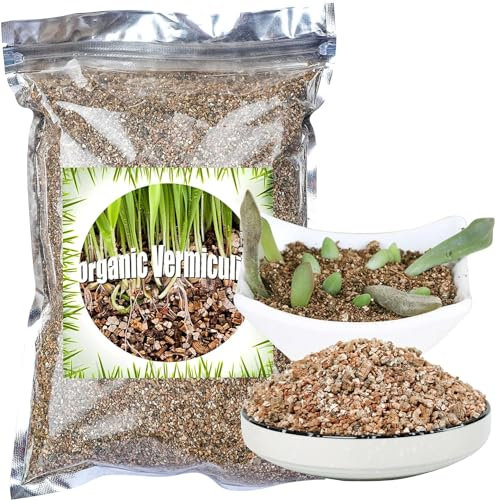 Organic Vermiculite 2L by GOTVUGE, Increases Water and Nutrient Retention and Aerates The Soil, Perfect for Root Cuttings, Seed Germination, Arranging Flowers, and Bedding for Invertebrates