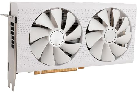 Denash Scheda Grafica da 8 GB, Scheda Video GDDR5 a 256 Bit, Interfaccia Multimediale PCI Express 3.0 X16 HD Scheda Grafica da Gioco a Doppia Ventola con Cavo