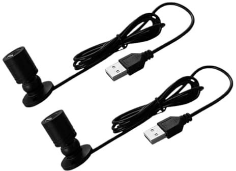 Mikikit 2pcs USB Spotlight Led Spot Lights for Jewelry Display Cabinet Lighting Small Spotlight for Indoor Use