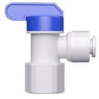 Tooloflife Válvula de bola 3/8 pulgadas, válvula de conexión rápida: accesorios para purificador de agua RO, conector rápido