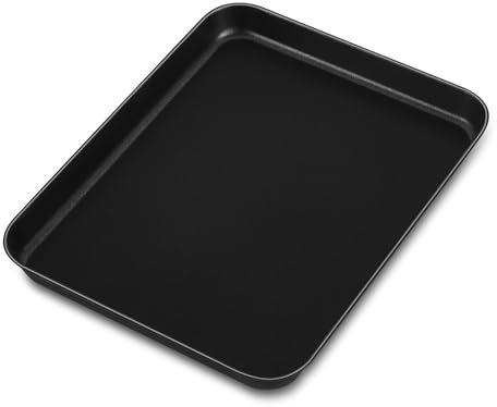 Homikit Backblech Klein, Antihaft Karbonstahl Kuchenblech Ofenblech, 26,5 x 20,5 x 2,5 cm, Rechteckig Backform für Kochen Backen Servieren, Gesund & Rostschutz, Leicht zu Reinigen