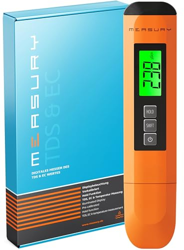 Measury Leitfähigkeitsmessgerät Wasser - EC Messgerät und PPM Messgerät