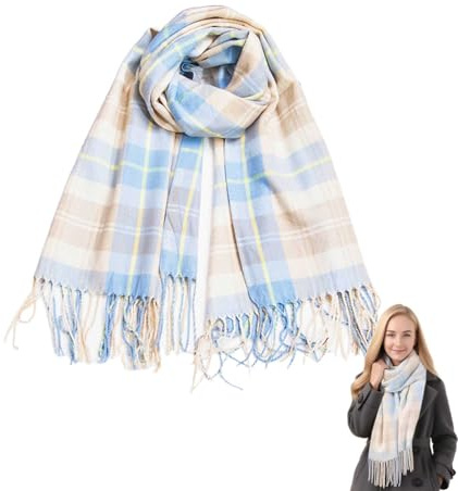 HOOPOE Fulares para Mujer,Suave Chal Mujer,Unisexo Bufanda Invierno 195cm x 60cm
