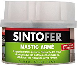 Sinto 30900 Mastic polyester armé Boîte de 170 ml