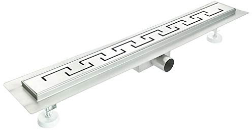 Canalina di scarico doccia in acciaio inox 120 cm mod. Doric