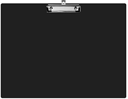 TOYANDONA Clipboards Black Clipboard Horizontal, A3 Landscape Plastic for Drawing and Sketching (17x13 inch, Black) Clip Boards Clip Boards 8.5x11 Plastic Folders Folders