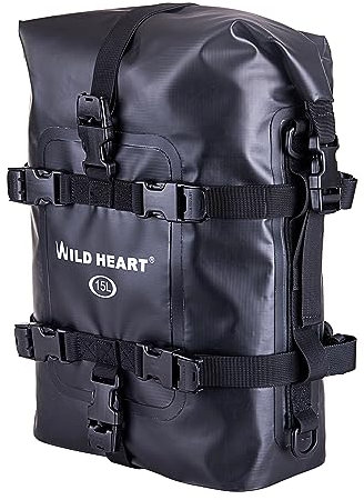 WILD HEART Motorrad-Trockentasche Sturzbügel-Taschen Motorrad-Tasche verwendet ALS Motorrad-Gepäck Sissy Bar Rücksitz Sattelträger Heckfender-Tasche seitliche Werkzeugtasche für Moto ATV
