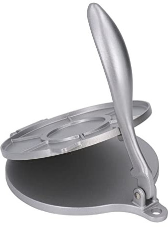 Tortilla Press Pie Flatbread Maker, Multifunktionale Manuelle Kuchenpresse Pizza Maker 20 Cm Tortilla Maker aus Aluminiumlegierung mit Gebogenem Griff Zum Kochen für