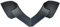 AquaDecor3D Underground Aquarium Tunnel, Fish Hideout, Cave for Aquarium, Environmentally Friendly – Made in France (Corner Tunnel (Black)