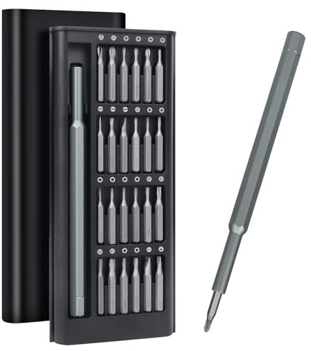 OWill Tournevis de Precision, 24 In 1 Mini Tournevis, Tournevis Torx, Kit Tournevis de Précision, Convient pour PC, iPad, ordinateurs, Téléphones Portables, Réparations Électroniques, Lunettes
