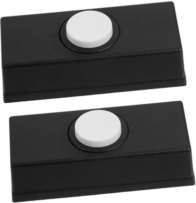 jojofuny 2 Pack Retro Doorbell Switches Vintage Wall Mount Doorbell Push Button Silicone Waterproof for Home Garage