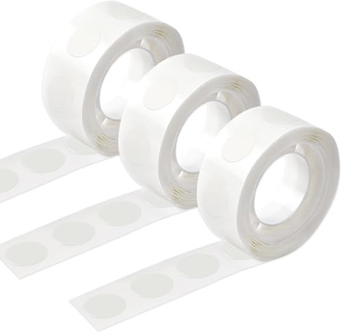 UPINS Glue Points Dots, 300Pcs Balloon Glue Adhesive Dots Double Sided Removable Glue Tape Dots for Balloons Crafts Decoration, 15 mm