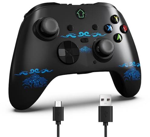 falafaso Wired Game Controller for X-one/S/X/PC Windows 10, Wired X-one Controller with 3.5mm Audio Jack, Programming Buttons, Vibration Motors, RGB Light(myth)
