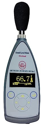 Decibelímetro Sonómetro Medidor De Nivel De Sonido Digital Rango De Clase 2 Medición De Ruido Ambiental A Largo Plazo Dosímetro De Ruido(AWA5636-1)