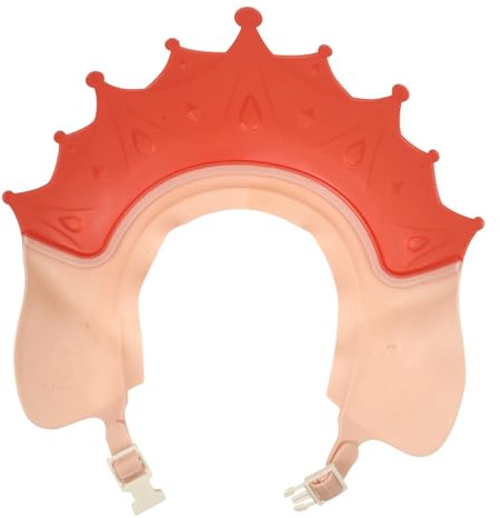 Hemobllo Adjustable Bath Hat Hair Wash Shield for Soft Elastic Shower Cap Protecting Eyes and Ears Comfortable Water Blocking Shampoo Protector for Boys
