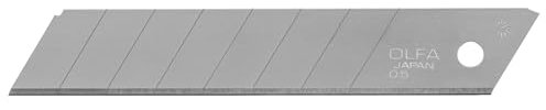 Olfa LB-10B Cuchillas Troceables Plateadas en Blister, 18 mm, 10 piezas
