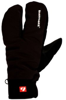 BARNETT NBG-09 Softshell Gloves for Cross-Country Skiing and Winter Sports, 3 Fingers (S)