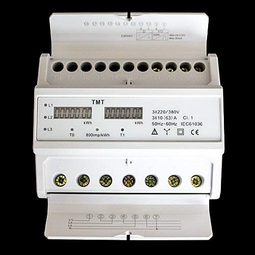 COMPTEUR ALTERNATIF ELECTRIQUE TRIPHASE WATTMETRE RAIL-DIN ZS3