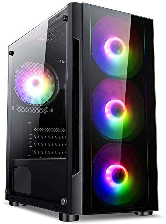 PALICOMP AMD Gaming PC AMD RYZEN 5 5600X AM4-3.7/4.6Ghz Turbo - 6 Core - 16GB RAM - 1TB M.2 SSD nVME - 2TB HDD - GeForce RTX3060 12GB - WIFI - Bluetooth - Windows 11