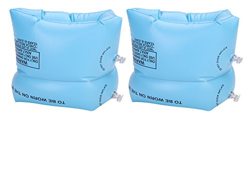 Kids Swim Arm Bands Swimming Floats Safety Inflatable Arm Bands Swimming Floats Roll up Sleeves Pool Set for Swim Learning Water Wings Arm Ring Tube Armlets for Boys Girls 2-8 Years Swim Training Aids