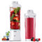 QKKQ Portable Blender, Smoothie Maker Waterproof 270 Watt Blender USB Rechargeable with 600ml BPA Free Blender Cups with Travel Lid. (White)